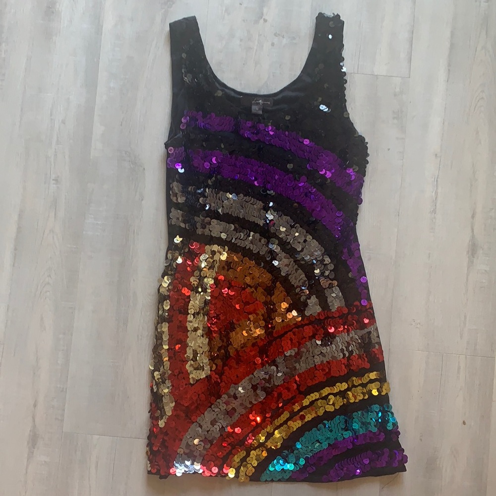 Sequin cocktail dress, one of a kind!